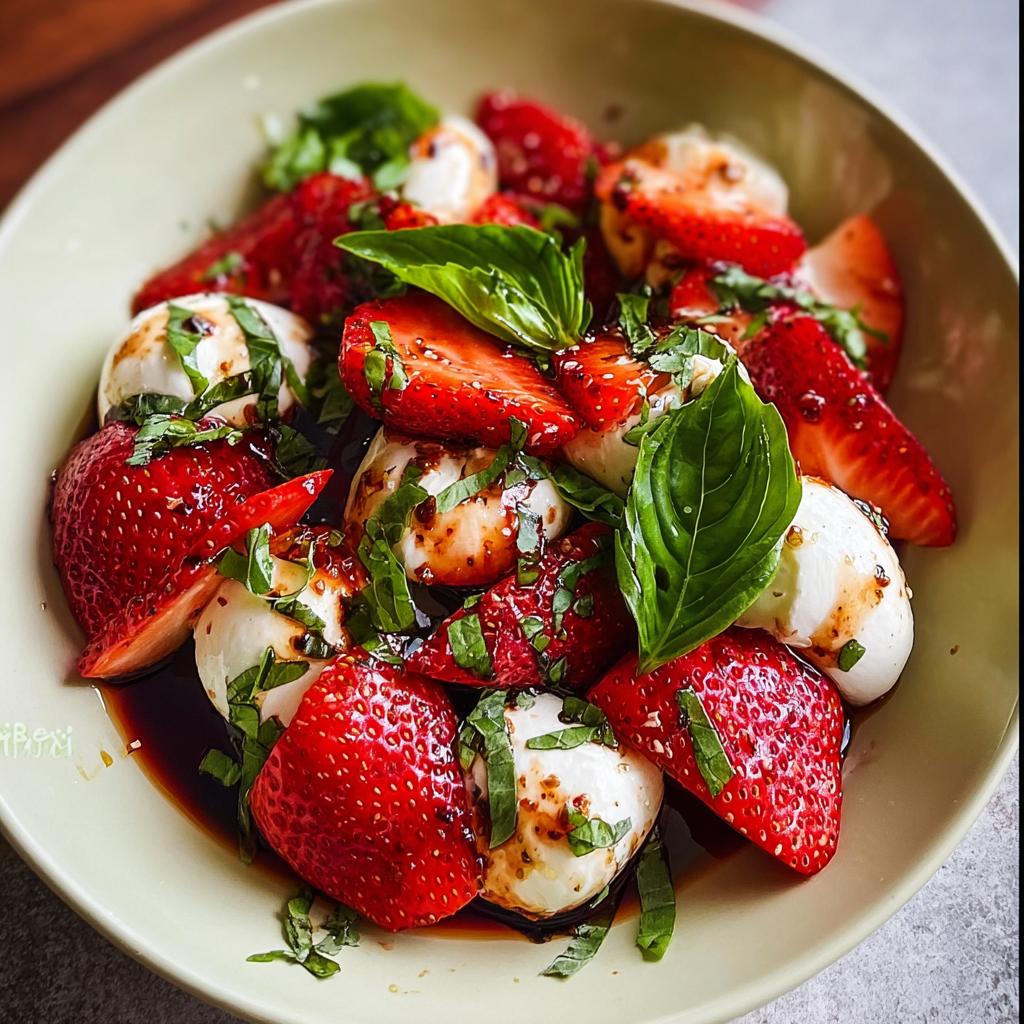 Balsamic Strawberry Caprese