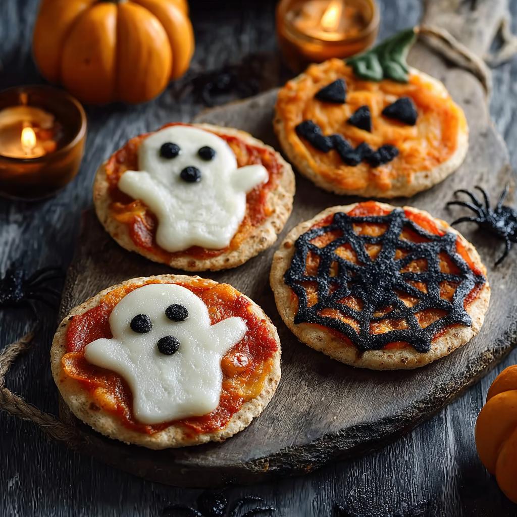 Mini Halloween Pizzas